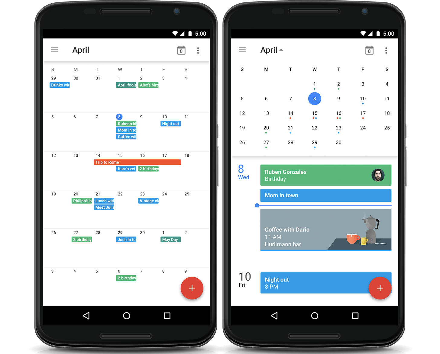 Google Calendar Android App Receives Month View Back