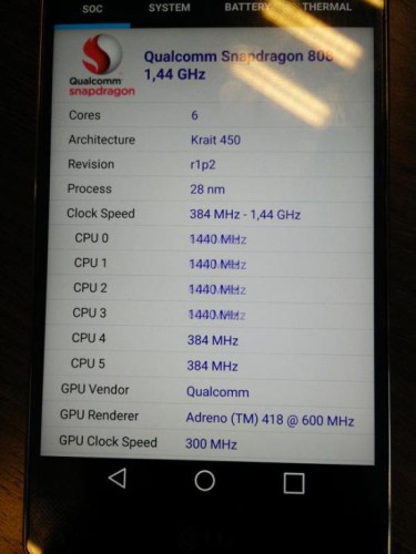 LG G4 Powered With Snapdragon 808 Reveals Leaked ScreenShot
