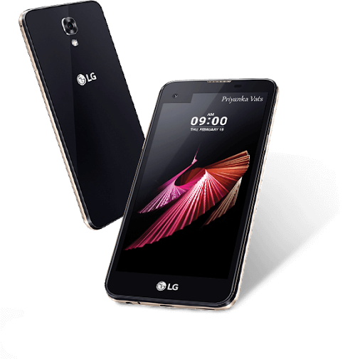 LG X screen Front and Back