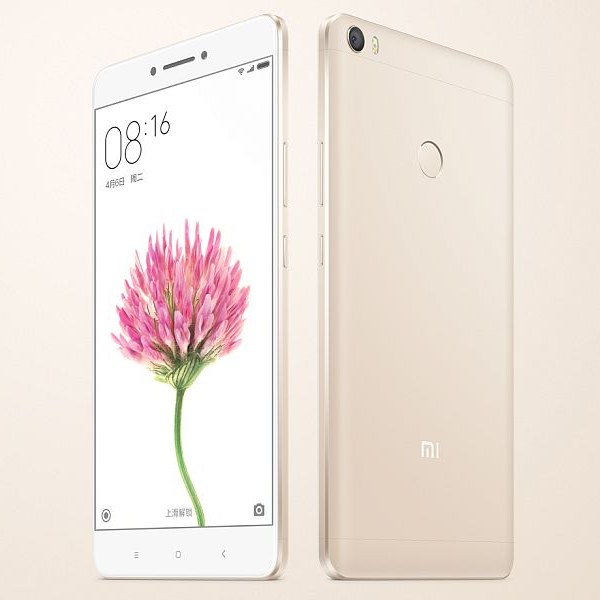 xiaomi mi max gold bsck snf front
