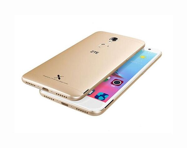 ZTE Small Fresh 4 back and front gold