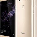 Huawei Honor Note 8 front back side in gold