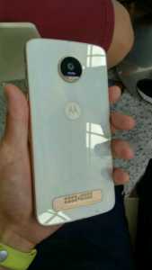 moto z play photos leaks again, now in white color