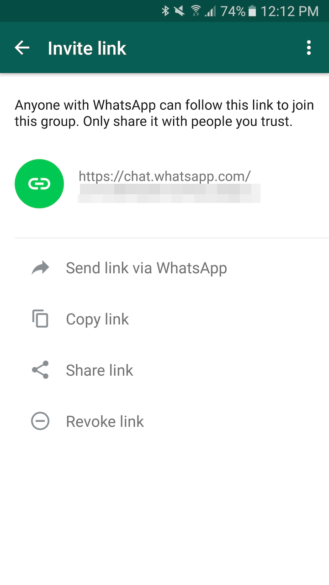 whatsapp beta for android gets the public group link and quick media forward button