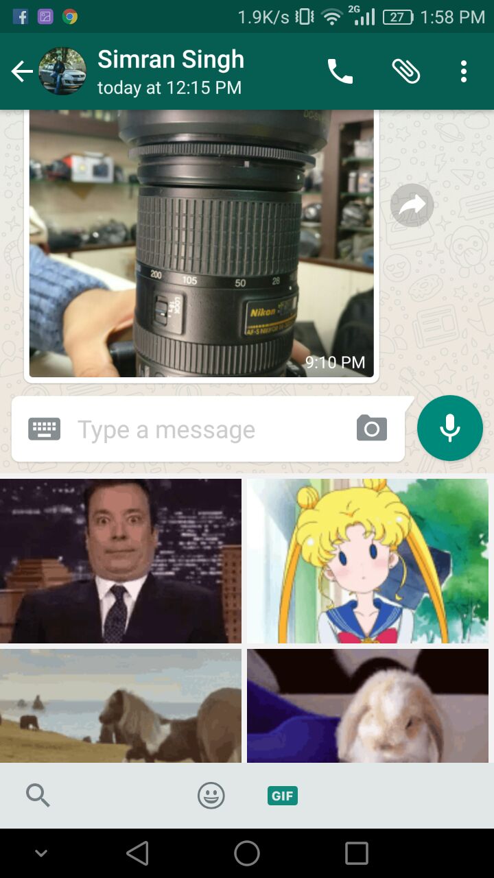 whatsapp gif search