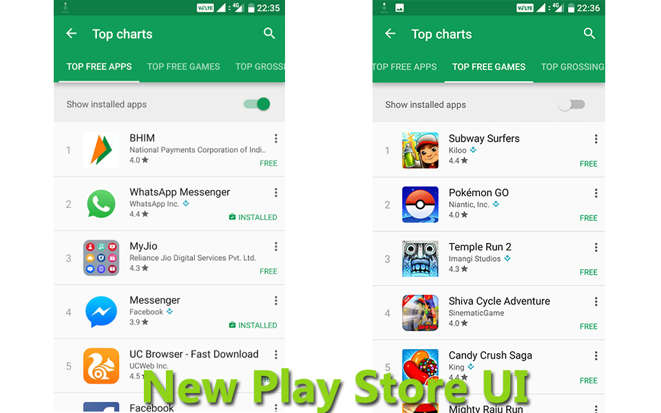new play store