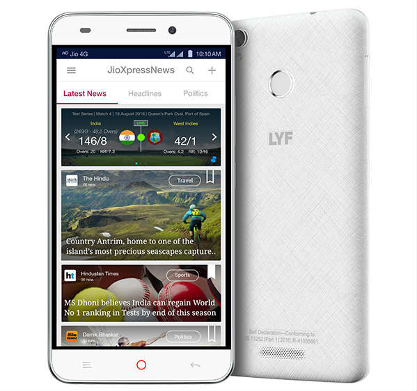 LYF Water 7S front and back