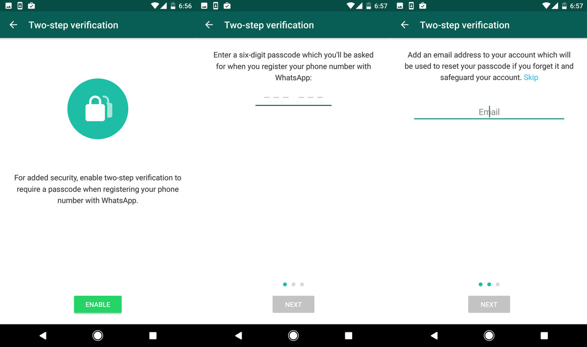 whatsapp finally supports two-step verification