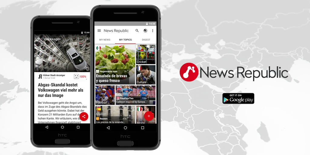 newsrepublic flipboard news reader android