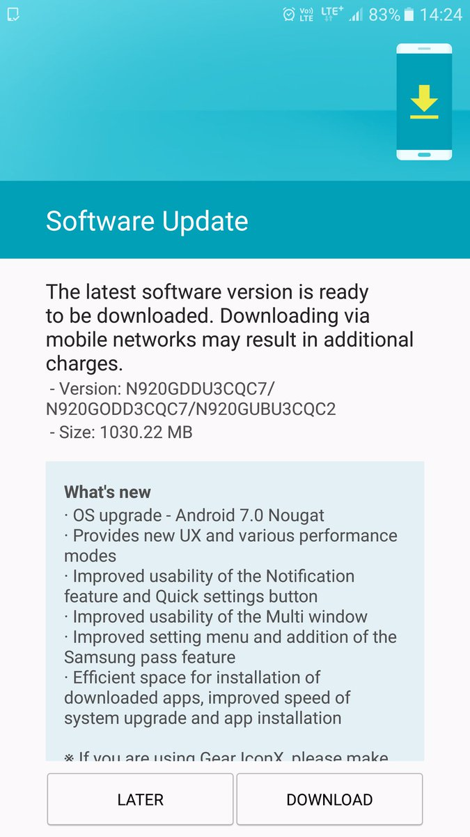 note5 nougat india