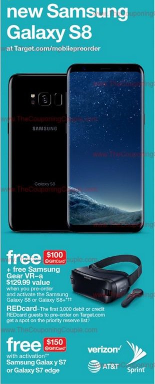 samsung galaxy s8 target