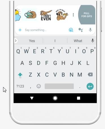 sharing gifs and emojis are more smarter in google allo now