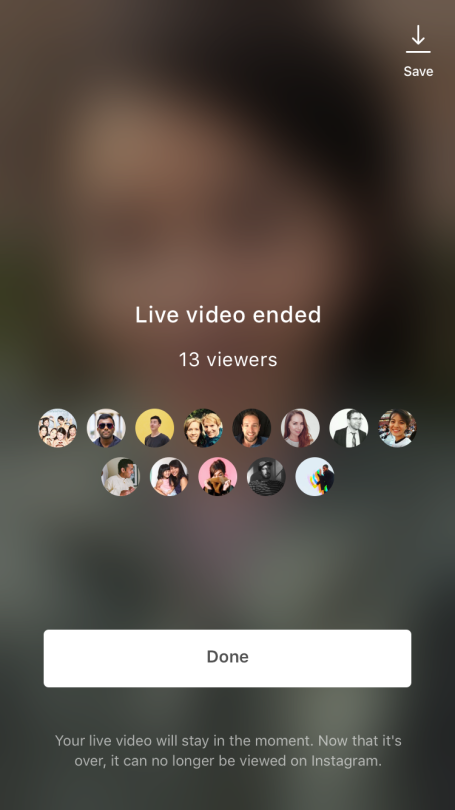 instagram v10.12 comes with save livestream video option