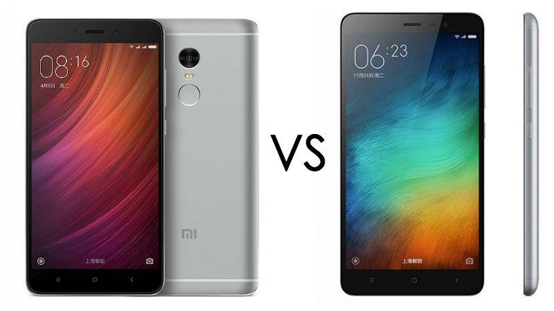 xiaomi redmi note 4 vs xiaomi redmi note 3