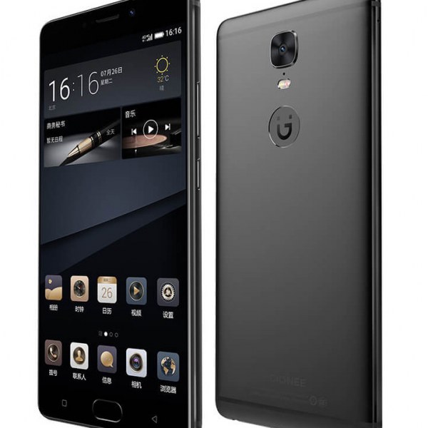 Gionee M6S Plus side front back black