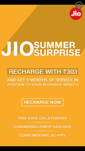 jio summer surprise