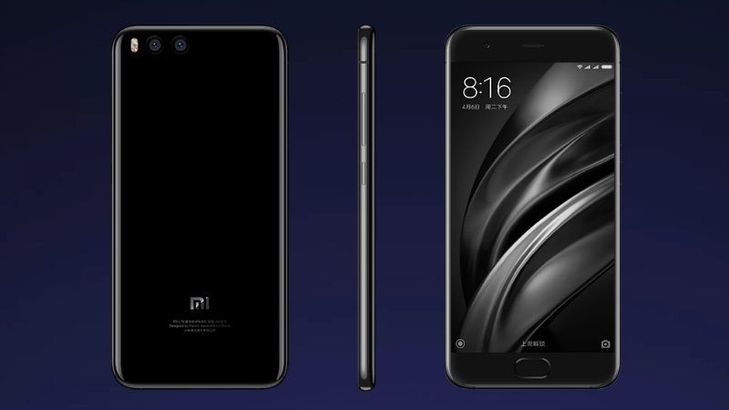 xiaomi mi 6 front back side