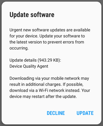 uploading 1 / 1 – galaxy s8 urgent update.png attachment details galaxy s8 urgent update