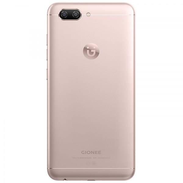 Gionee S10B gold back