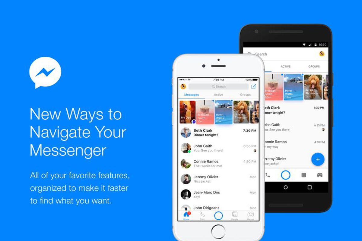 facebook messenger gets new home screen with improved navigation