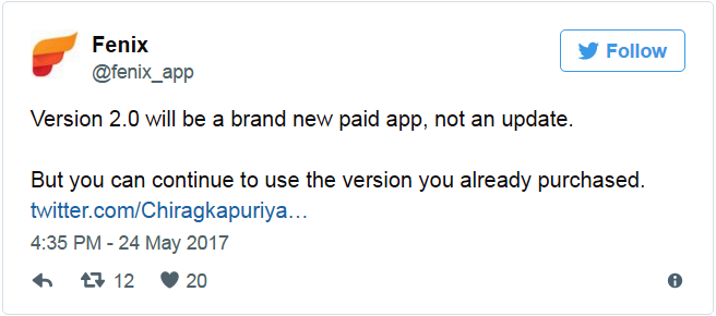 fenix 2.0 preview twitter app rolls out on play store