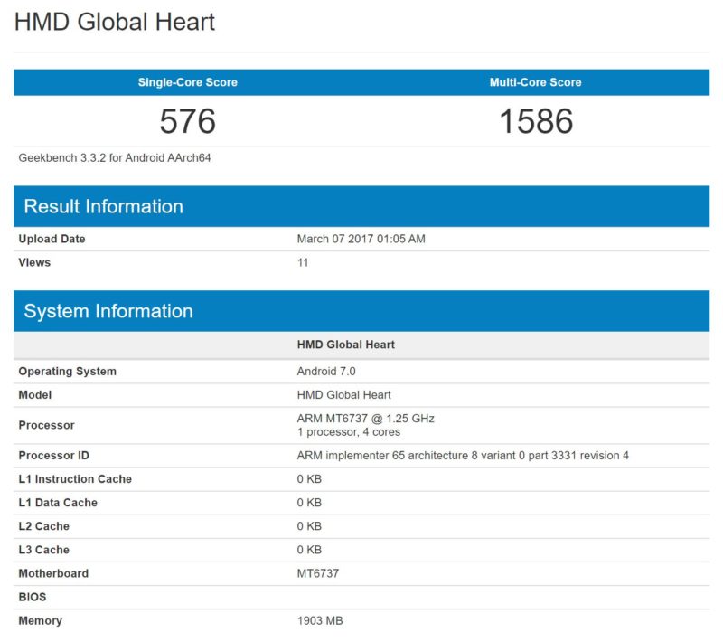 new nokia devices with snapdragon 835, 660 and 630 leaks via geekbench