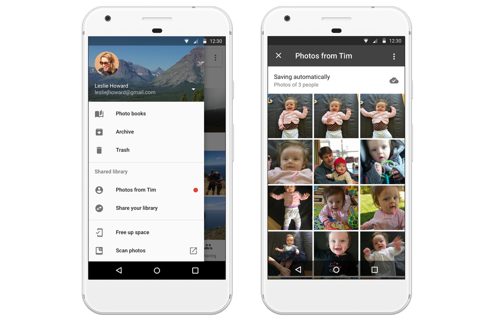 google photos sharing features