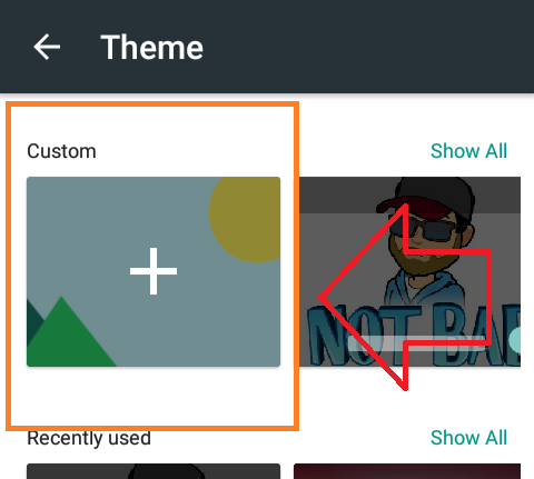how to change the gboard themes or custom background
