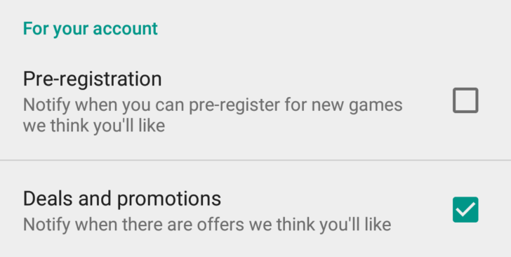 google play store gets new notification options