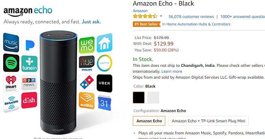 amazon echo deals