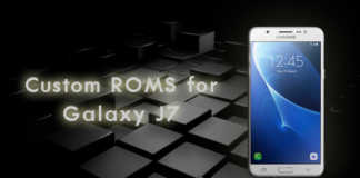 Custom ROMS for Galaxy J7