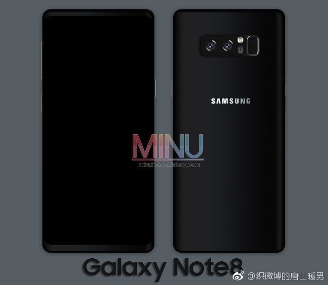 galaxy note 8 render