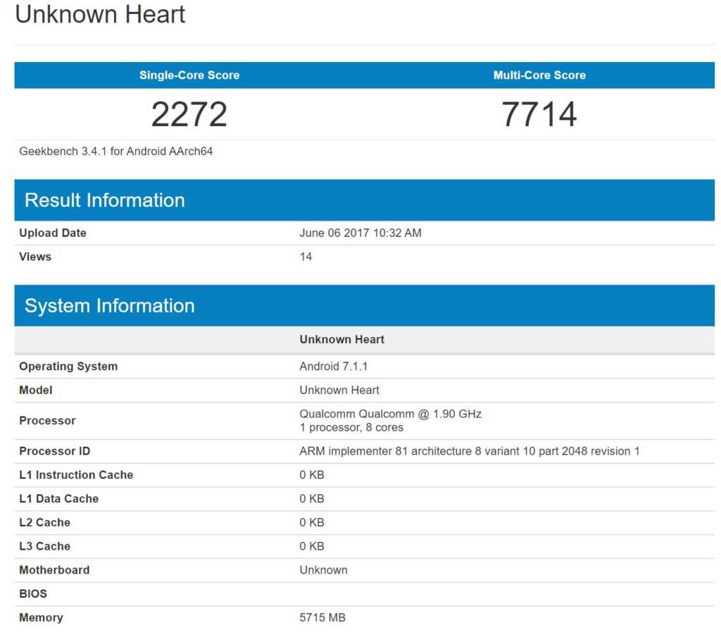 nokia 9 geekbench