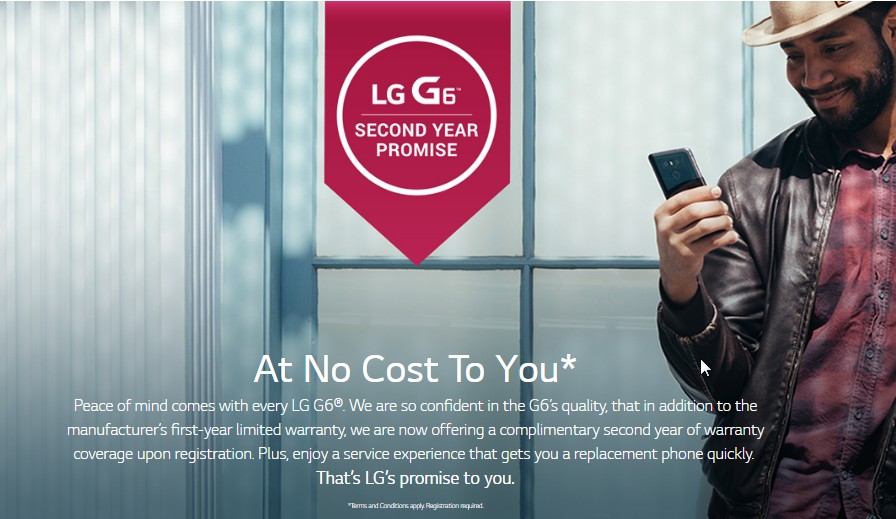 lg extends g6 warranty to 24 months free of charge