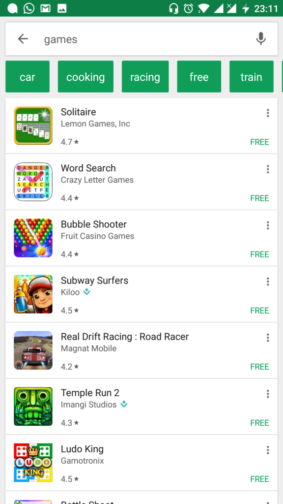 google play search filter recommendations now available globally