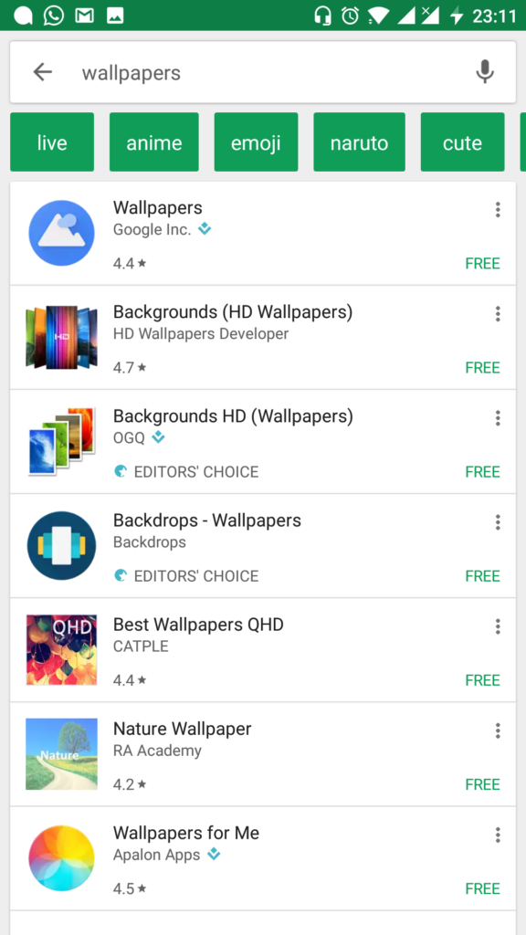 google play search filter recommendations now available globally