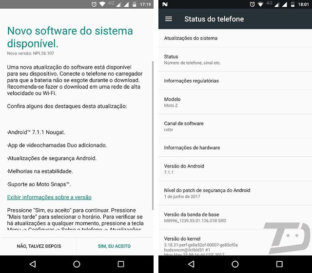 moto z starts getting android 7.1.1 nougat update