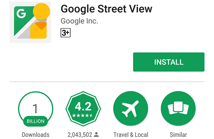 google street view 1 billion