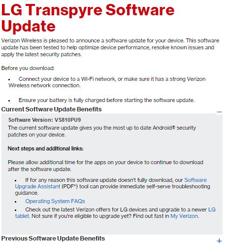 lg transpyre