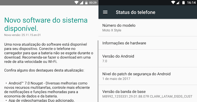 moto x style nougat