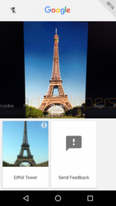 this is how google visual search looks on android