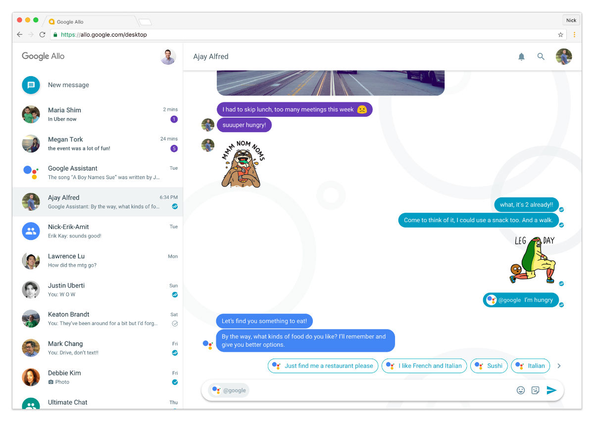 google confirms that allo's web version is coming soon