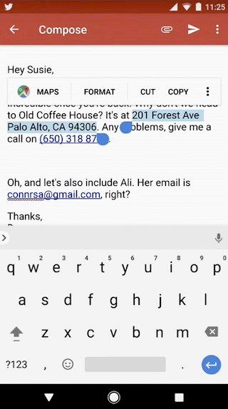 google docs new update introduces smart text selection in android o