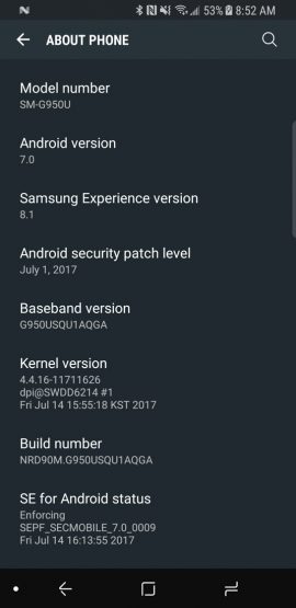 galaxy s8 and s8+ on t-mobile starts receiving new update with july security patch