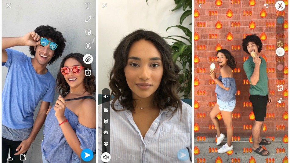 snapchat enables link sharing by attaching it to images among friends