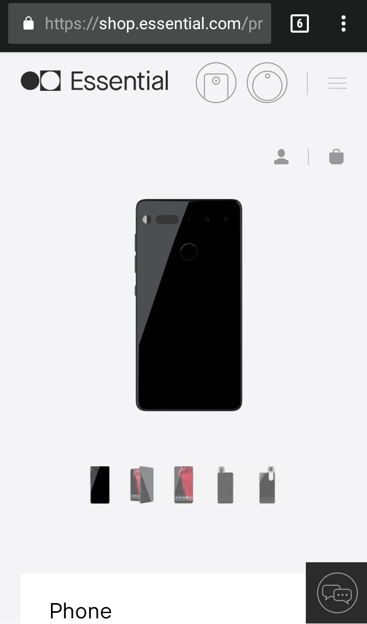 unlocked essential phone now available for pre-order via essential website