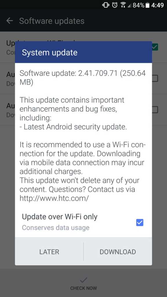 htc rolling out an update for htc 10 with august security patch