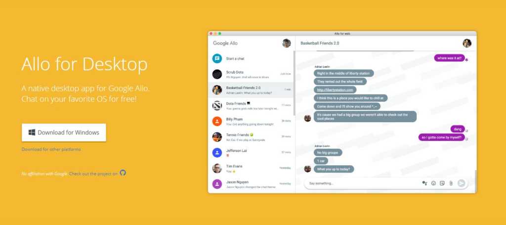 allo desktop