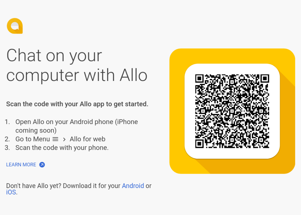 google allo web client now available for android users