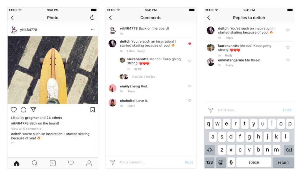instagram users will now be able to see threaded comments